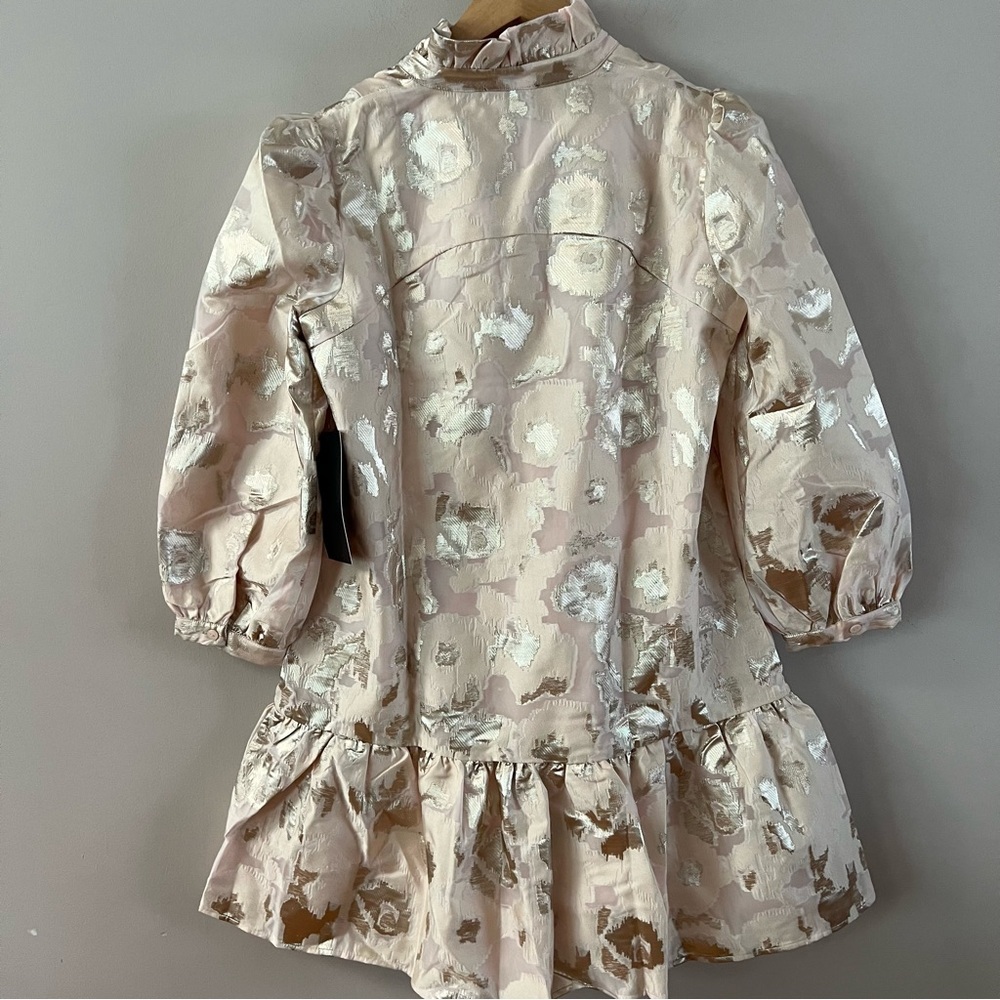 Tuckernuck palmerston mini dress size xxs champagne fil coupe cream beige - Picture 5 of 6